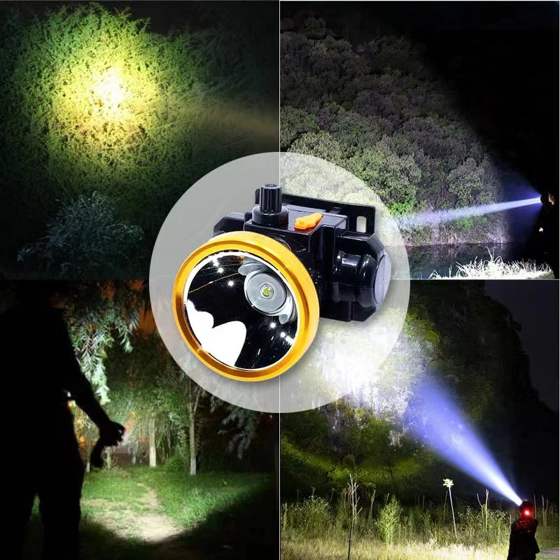 LED Outdoor Strong Light Rechargeable Headlamp Fishing Headlamp