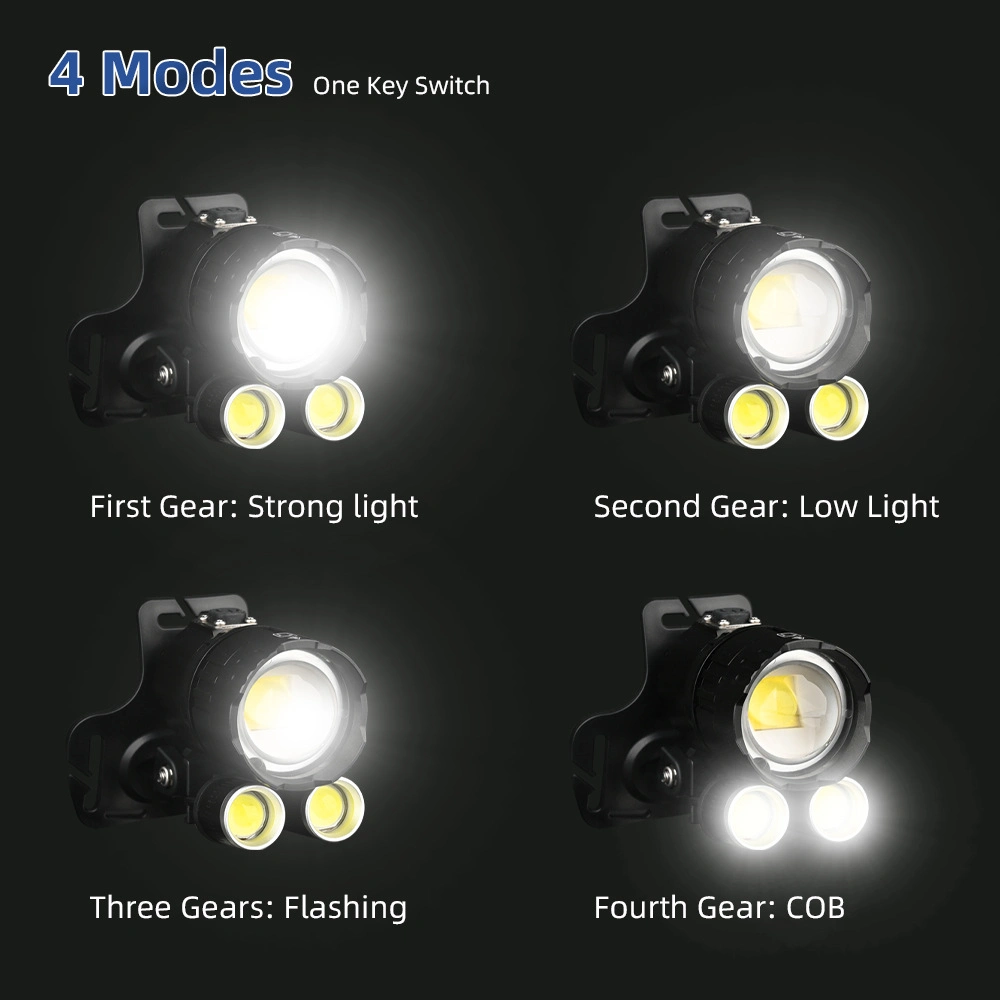 Super Xhp160 +COB 10000 Powerful High Power 18650 Rechargeable LED Headlamp