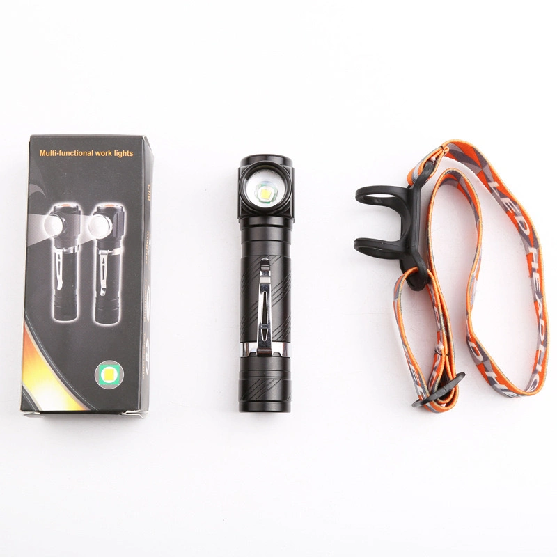 New 2in1 Portable Rechargeable LED Powerful Headlight Flashlight Torch Camping Hiking Headlamp