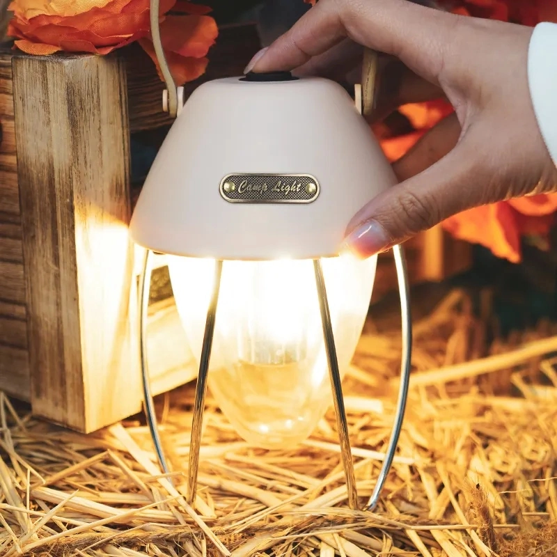 Lantern Built-in Battery Camping Light Outdoor Type-C Rechargeable Portable Camping Lamp