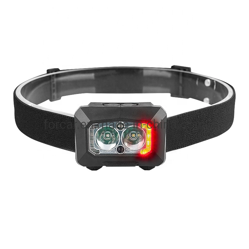 Newest Rear Red Warning Light High Power Zoomable LED Headlamp