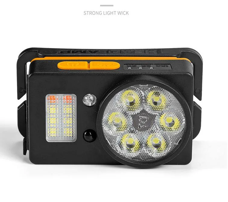 LED Waterproof Working Camping Mini IR Sensor Powerful Rechargeable Headlamp with Magnet &amp; Hook