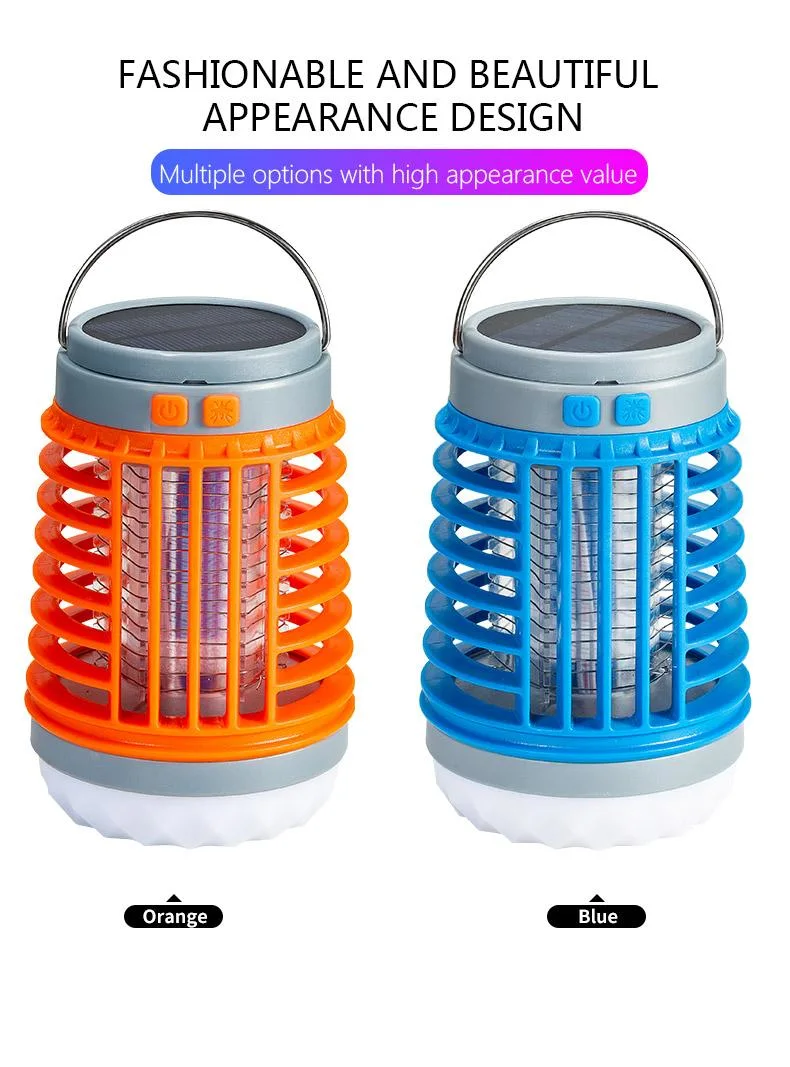 USB Portable Insects Plague Killer Mosquito Repellent Lamp LED Solar Camping Lamp
