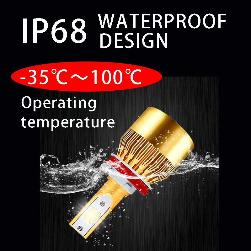 Professional Design H4 H7 H11 C6 Wholesale Two Colour Light LED Headlamp Auto