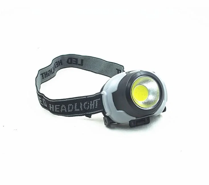 Goldmore9 Hot Sell LED Headlamp in ABS Material Dry Battery Powered Small Light and Portable LED Headlight