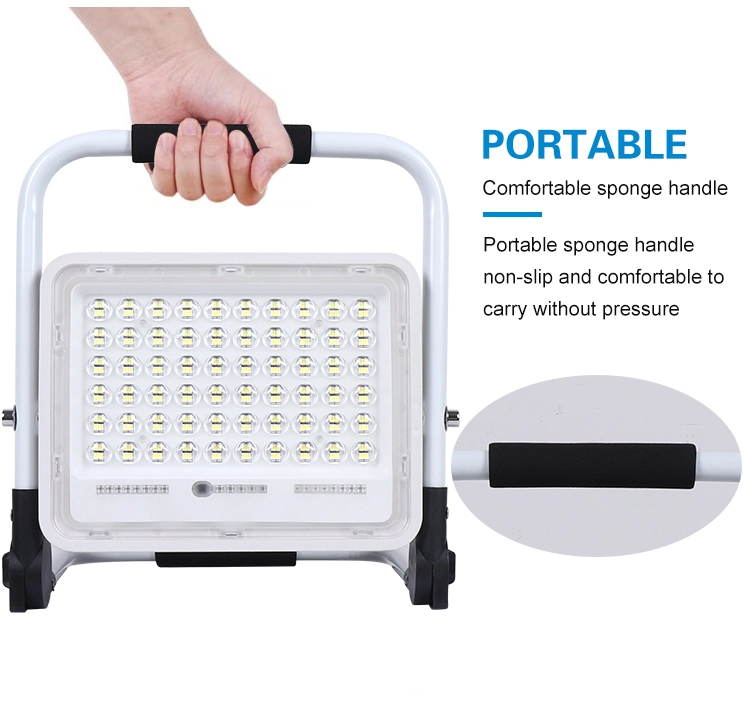 High Quality Energy Saving Camping Outdoor IP65 60W 100W 200 W Rechargeable LED Flood Light