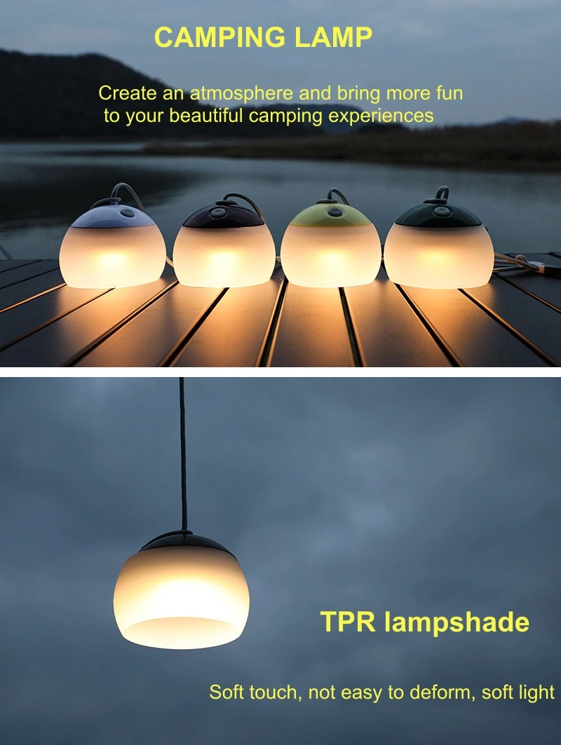 Lightweight LED Camp Tent Light Camping Emergency Light with Hanging Hook Tent Lamp Camping Lantern