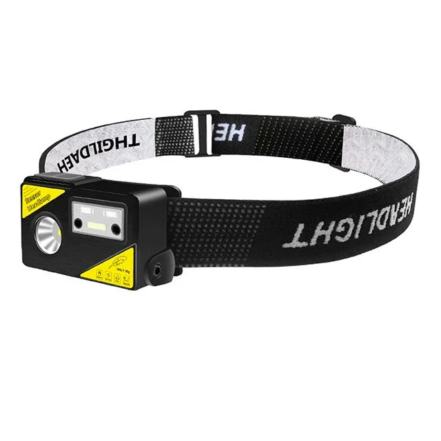 USB Rechargeable Lightweight Sensor Xpg LED Headlamp for Running