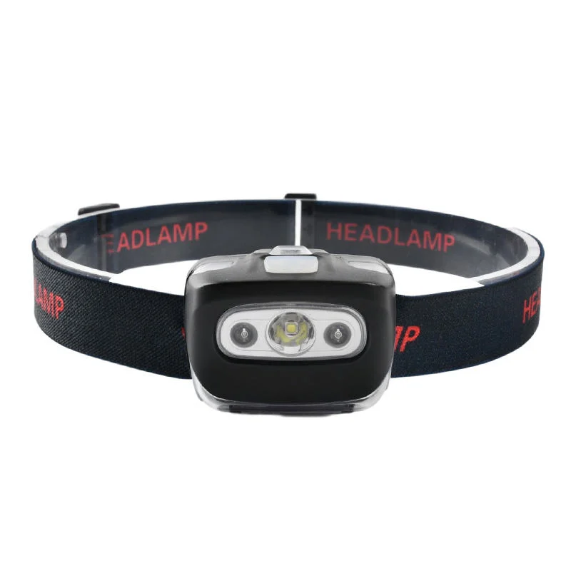 Glodmore2 2 in 1 Light Switch Adjustable Belt 3*AAA Dry Battery LED Headlamp with 4 Modes Light
