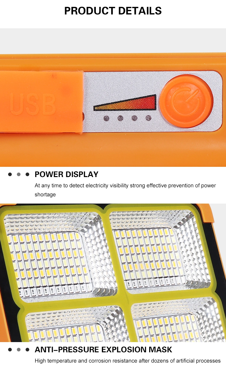 Best Quality High Brightness Camping Fishing IP66 Super Waterproof Outdoor 100W All in One Solar LED Flood Light