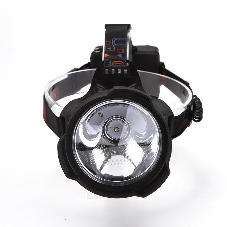 10W Powerful T6 CREE LED Headlamp with Base Warning Flashing for Outdoor Adjustable Headband Emergency Inspection 4 Modes Rechargeable Headlight