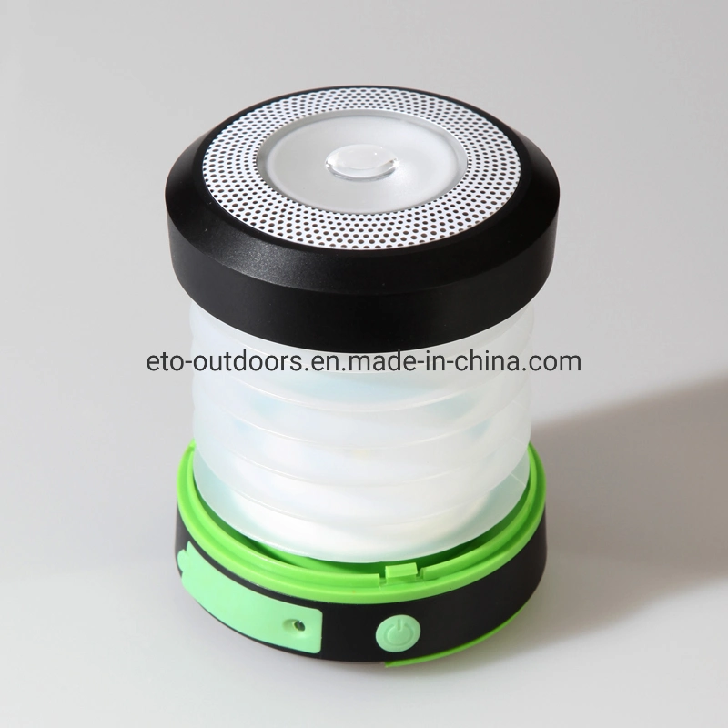 Solar Powered USB Rechargeable Waterproof Telescopic LED Camping Lantern Mini Lamp