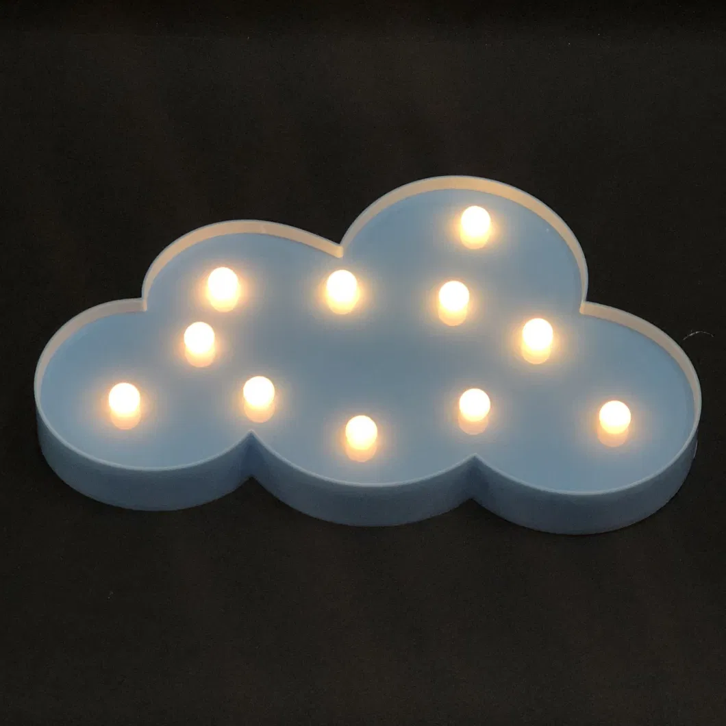 Decorative Marquee Signs Cloud LED Night Light Table Lamp Battery Operated Mi17714
