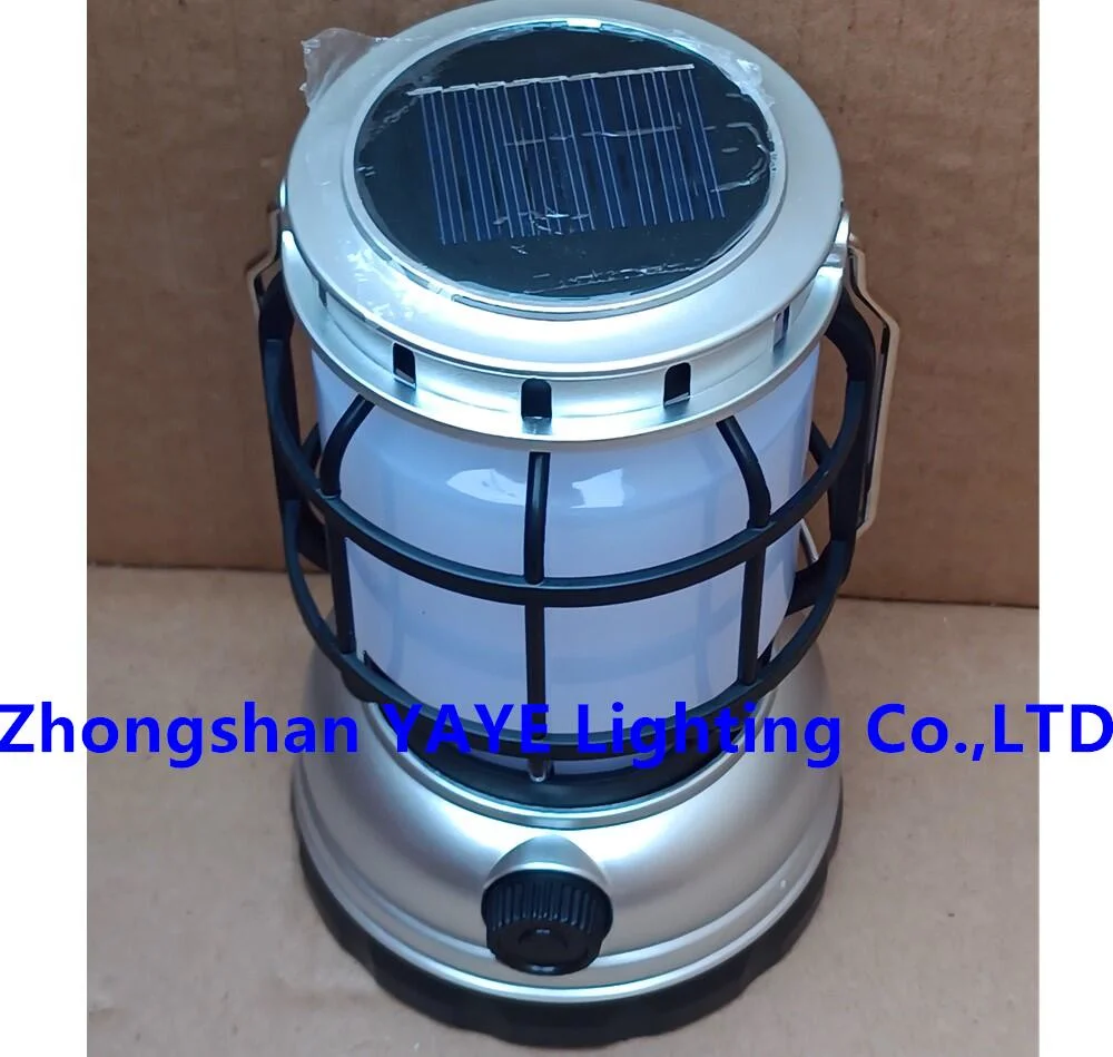 Yaye Factory Price CE/IP66 5W Portable Rechargeable Emergency Solar Power LED Camping Lighting 1000PCS Stock/ Best Manufacturer: Zhongshan Yaye Ligting Co., Ltd