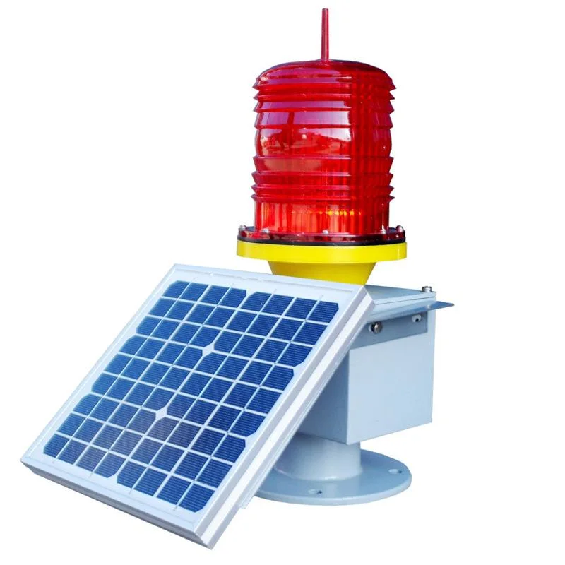 High-Quality Aviation Obstruction Lights for Port Lighthouses at Sea with Solar Panels