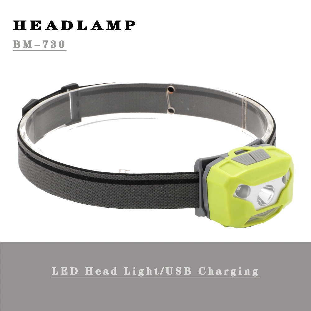 Comfortable Super Bright Waterproof Head Torch USB Rechargeable LED Headlamp