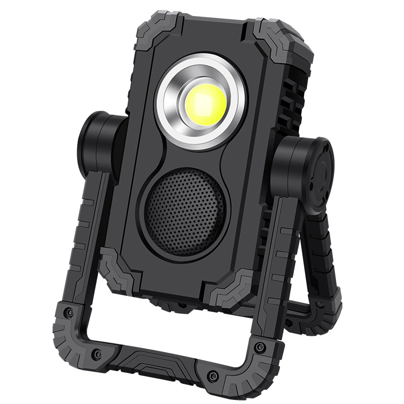 Wholesale Car Emergency Inspection Spotlight Outdoor Camping Bluetooth Speaker Work Lamp Portable Rotating Handle LED Work Light