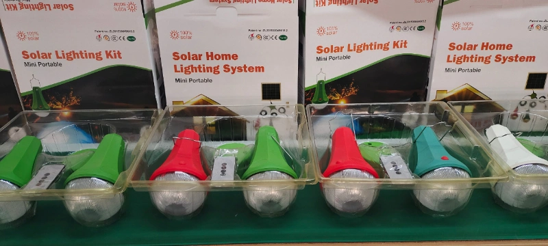 Model No. Sre-98g-4 Solar Light Kits for Camping Enthusiasts Solar Rechargeable Lighting System