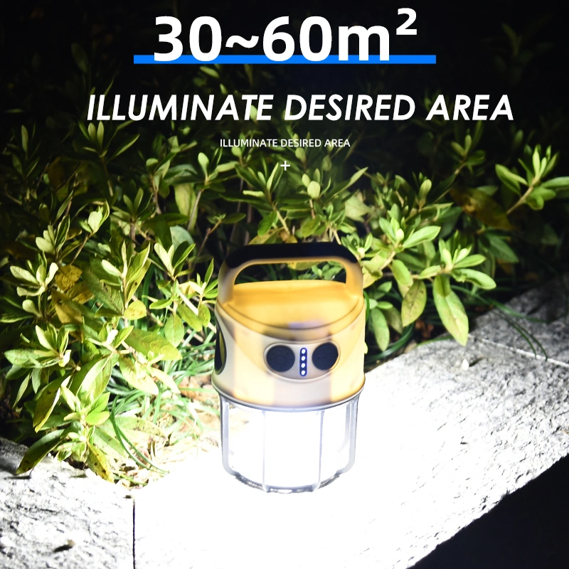 Waterproof Outdoor Rechargeable Emergency Power Bank Torch Light Handheld LED Camping Light