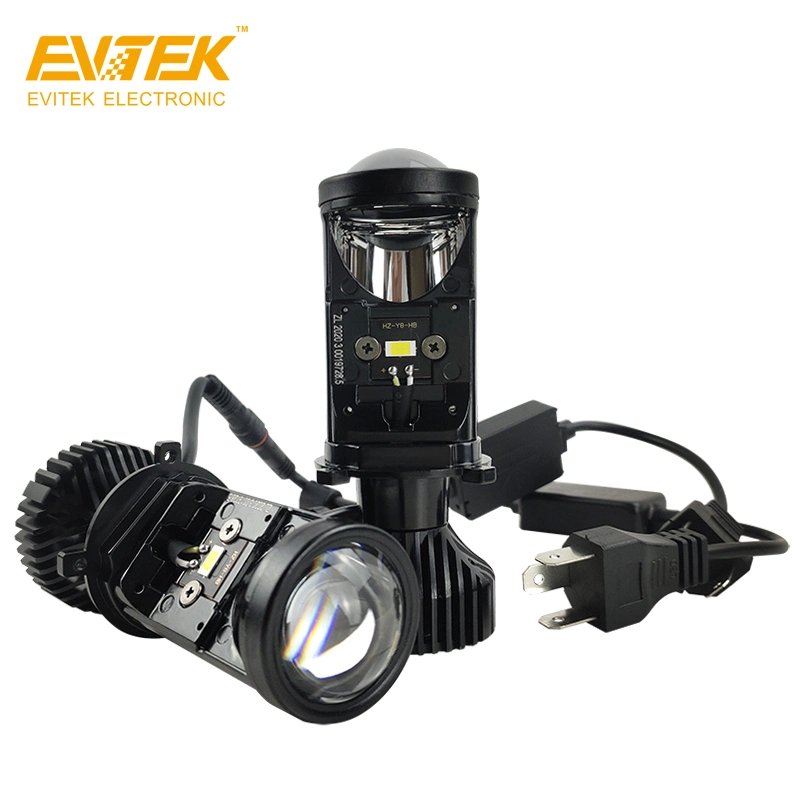 Plug and Play Bright Car LED Light 12V 60W 6000lm H7 H4 9006 9006 Csp Mini Projector Lens LED Car Headlamp