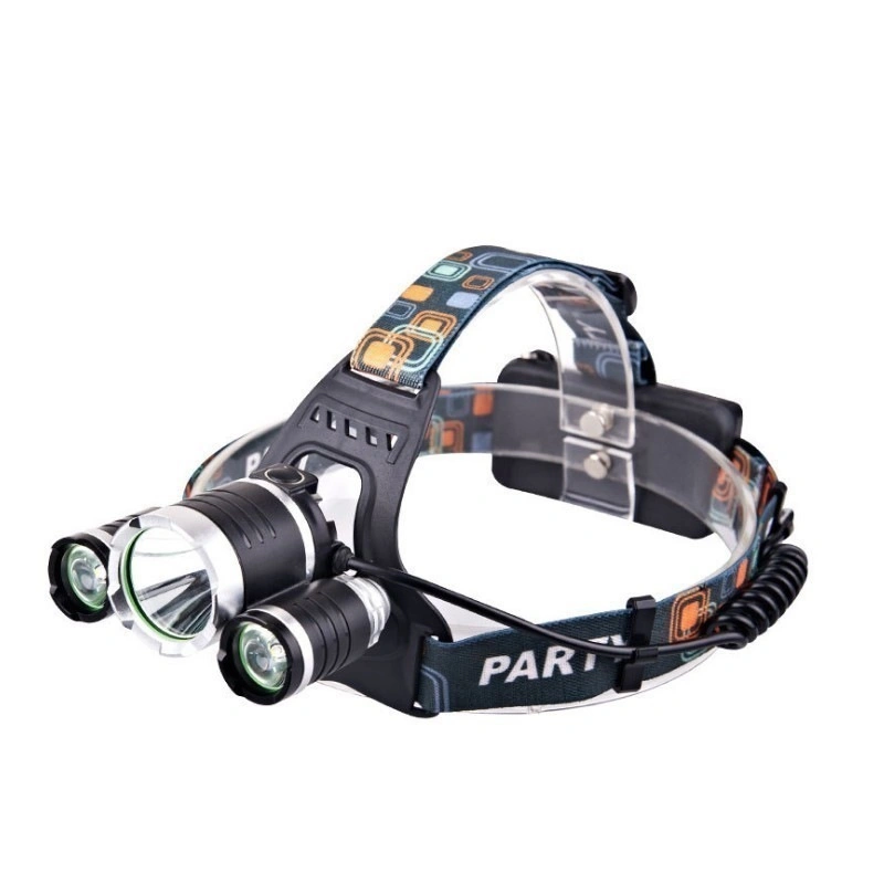 3ledt6 Strong Outdoor Headtorch High Light Long Shot Fishing Strong Rechargeable Headlamp