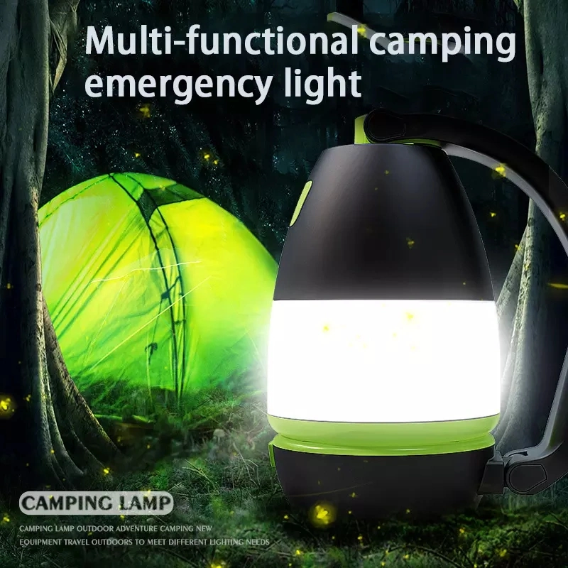 Waterproof High Power 3 in 1 LED Camping Light USB Rechargeable Multifunctional Outdoor Emergency Table Tent Reading Lamp