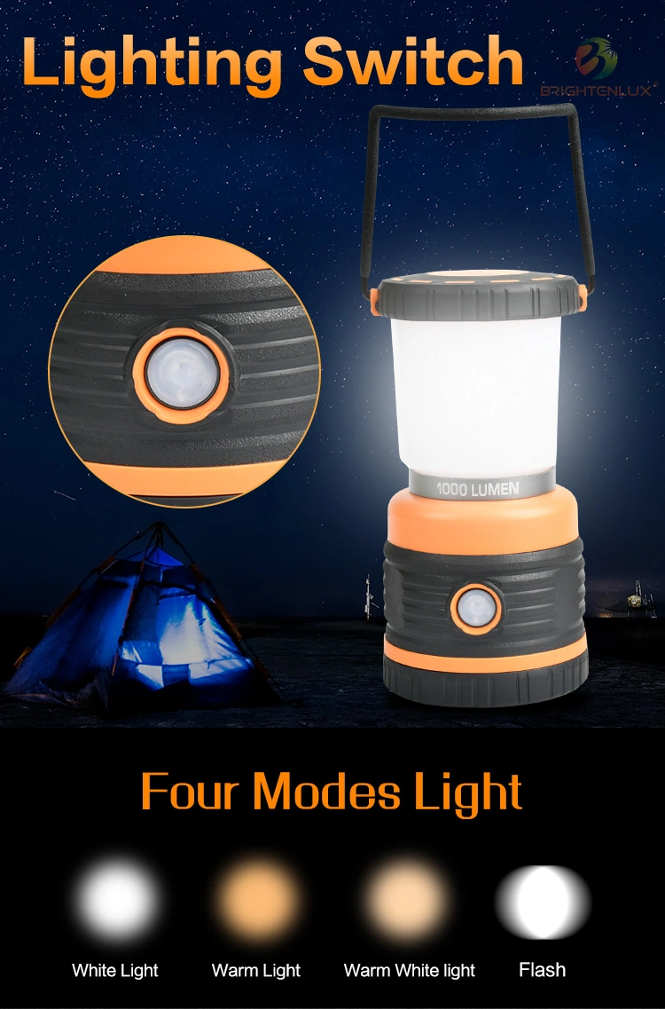 Brightenlux ABS Plastic Outdoor Camping Lights, 2020 New Portable 3D Dry Battery Camping LED Light