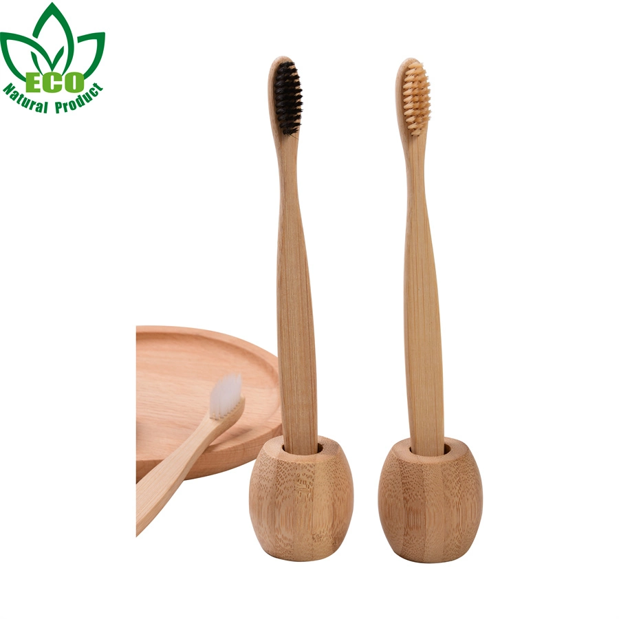 OEM Biodegradable with Charcoal Bristle Custom Bamboo Toothbrush