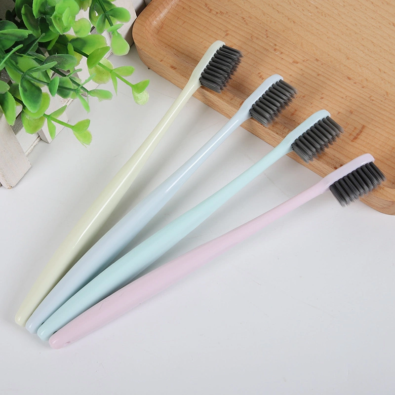 High Quality Soft Bamboo Charcoal Toothbrush in 4 PCS