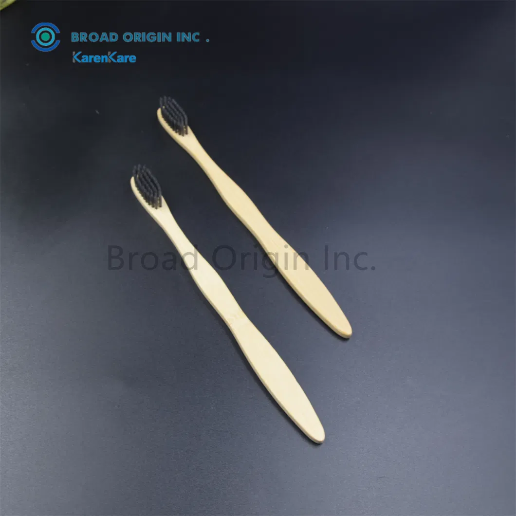 CE Approved Natural Brush Tooth Bamboo Toothbrush Wholesale Custom Logo Charcoal