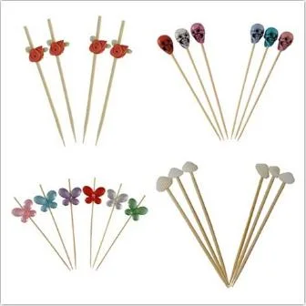 2022 Most Popular Bamboo Skewers Cocktail Picks of Wooden Bead