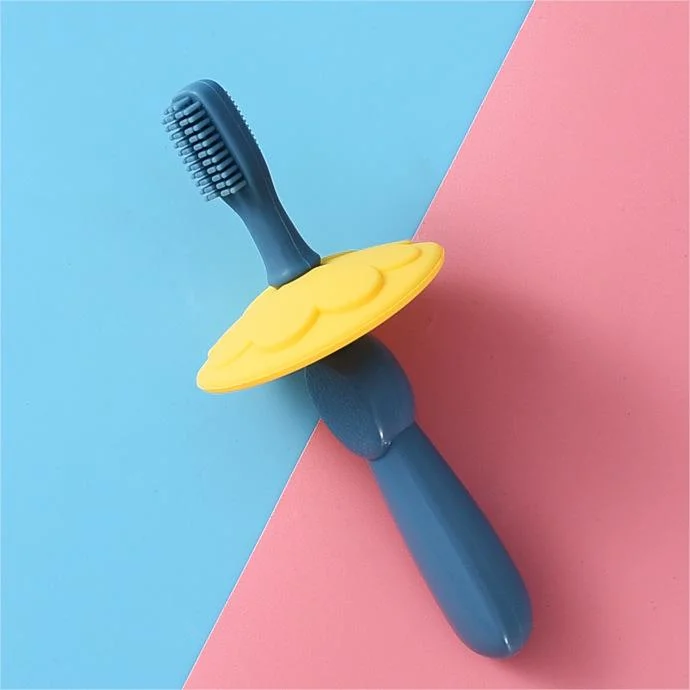 Baby Training Toothbrush Eco-Friendly Waterproof Manual Silicone Toothbrush