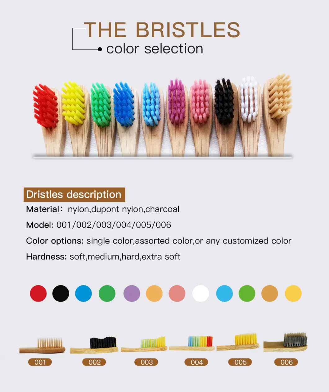 Fashion Bamboo Oral Care Ultra Soft Toothbrush