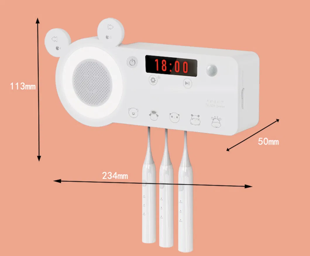 TF Play Sensor LED Bluetooth Ultraviolet Sterilization Smart Toothbrush Sterilizer