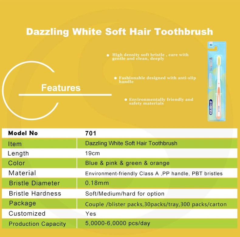 High Quality Ultra Soft Bristles Adult Toothbrush