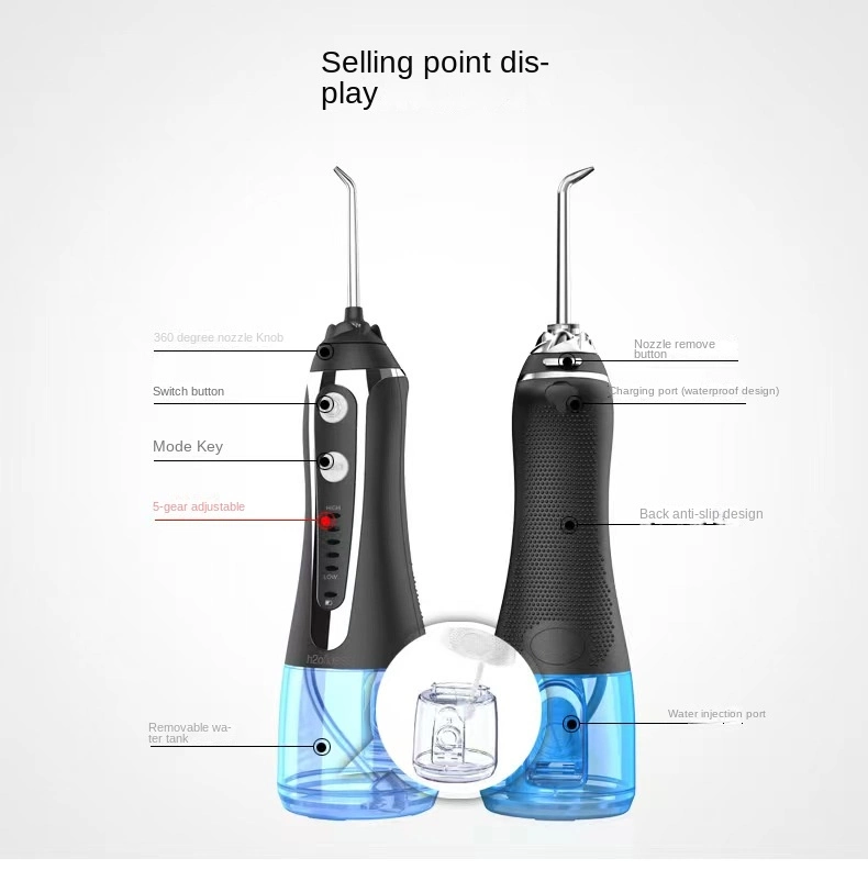 2000mAh Super Excellent Portable Electric Oral Irrigator High Quality Professional Whitening Water Floss Ipx7