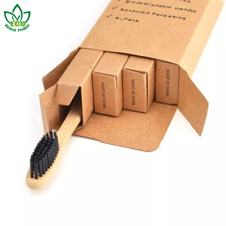 Custom Bamboo Toothbrush Custom Eco Packaging with Logo Different Styles Toothbrush