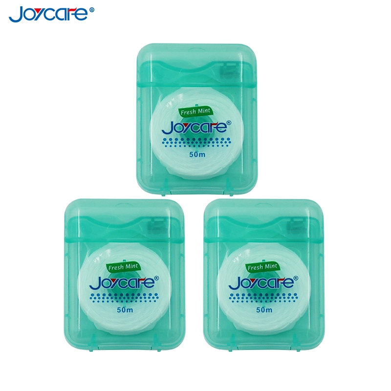 Waxed Dental Floss Teeth Cleaning 50m PTFE Box Floss Fresh Breath Oral Products