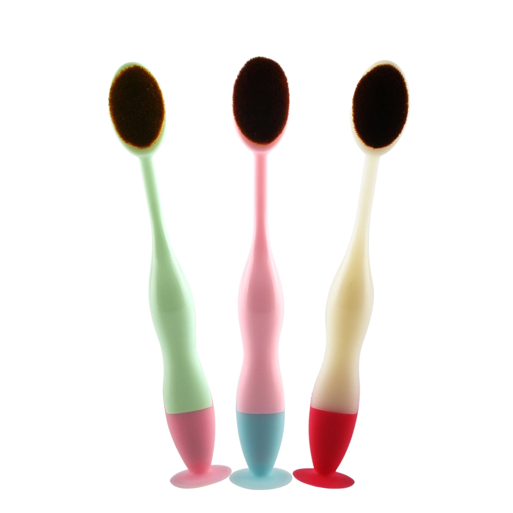 Newest Professional Single Oval Sucker Tooth Makeup Brush