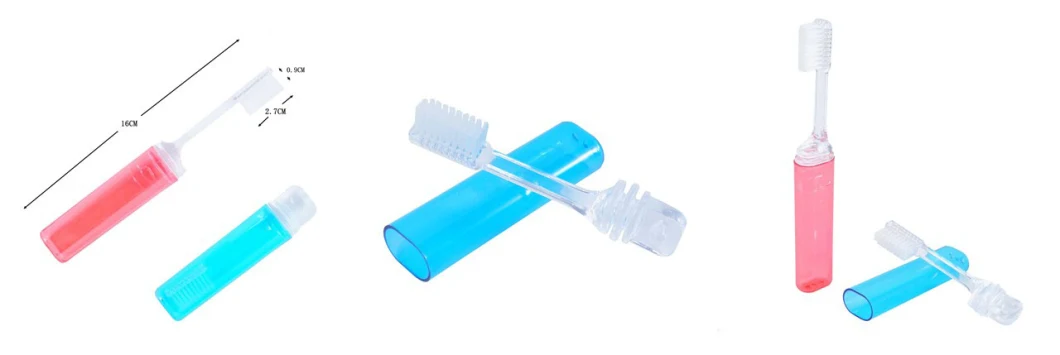 Single Packing Foldable Adult Toothbrush