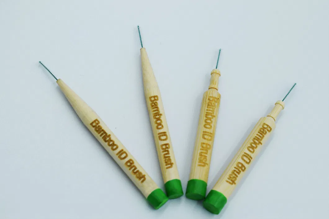 Eco-Friendly Biodegradable Recylable Kraft Box Bamboo Interdental Toothbrush