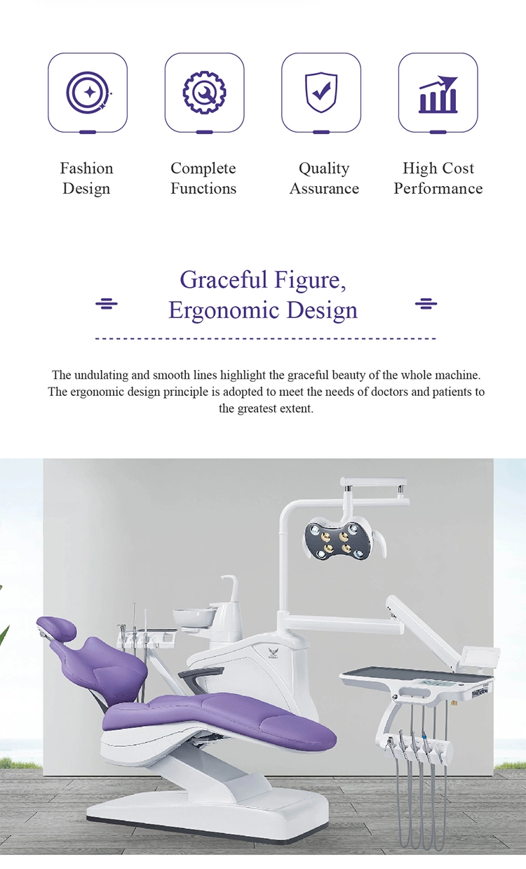 Dental Unit Chair with Implant Lamp