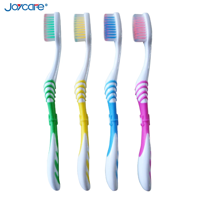 Wholesale FDA Approval Toothbrush with Nylon Polished Bristles/Wavy Handle Toothbrush