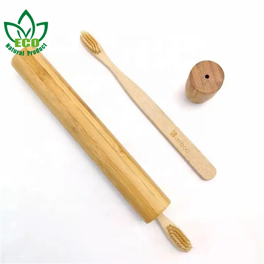 100% Biodegradable Eco-Friendly Natural Bamboo Case Kit Eco Toothbrush Bamboo