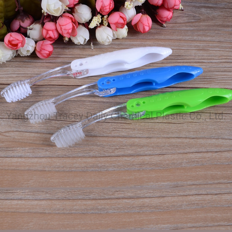 Portable Folding Soft Adult Travel Toothbrush for Travel Camping Hiking Outdoor OEM