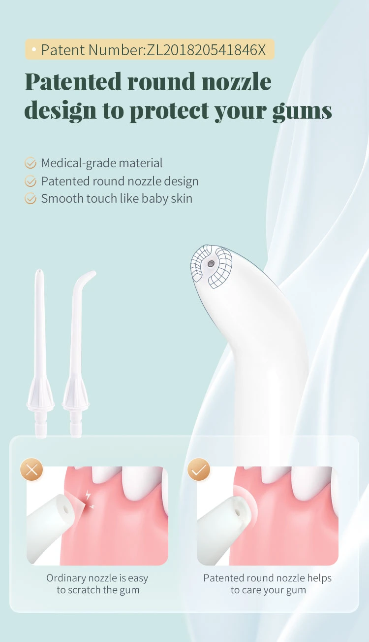 Stepless Speed Regulation Water Dental Flosser for Deep Teeth Cleaning