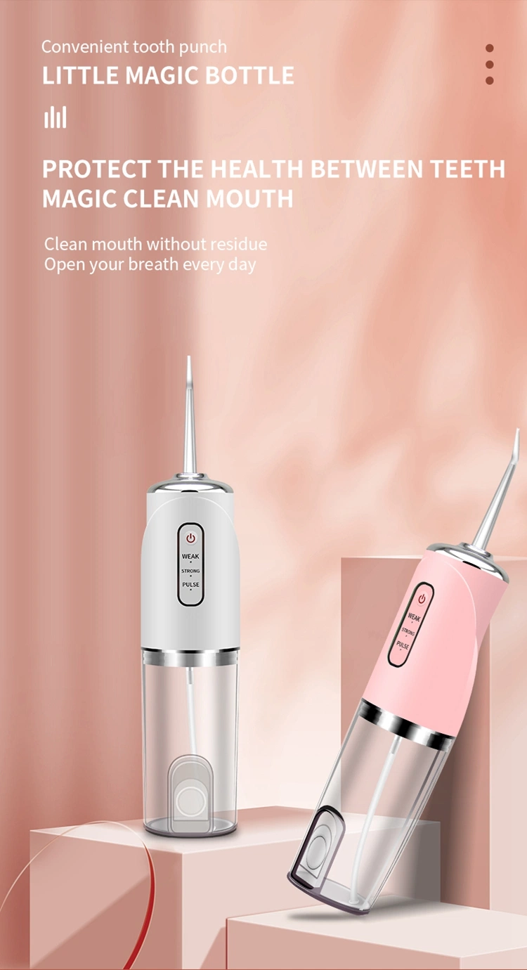 Wireless Water Pik Flosser for Teeth, Iteknic Dental Oral Water Irrigator Pik Portable with 230ml Water Tank, 4 Jet Tips Teeth Cleaner for Braces, 4modes, Ipx7