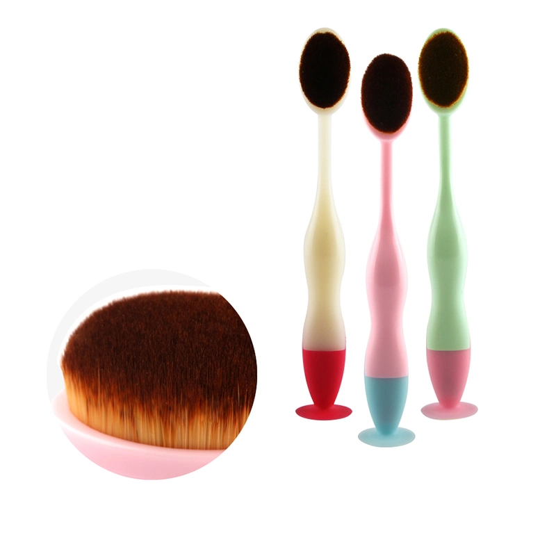 Newest Professional Single Oval Sucker Tooth Makeup Brush