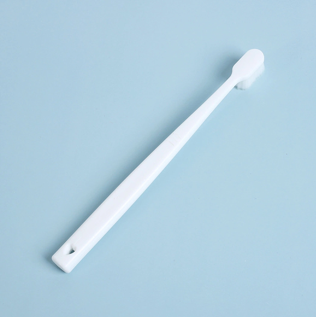 OEM Ultra Soft Bristle Simple White Plastic Handle Adult Toothbrush