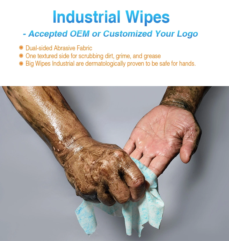 Biokleen Custom Multipurpose Industrial Floor Wet Wipes Barrel Industrial Wet Wipes